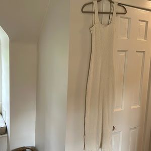 Rachel Pally cream ribbed knit dress